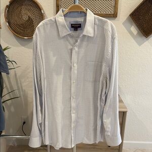 Johnston & Murphy White Casual Button Down Shirt